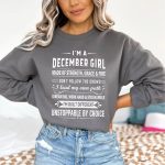 December Girl Unstoppable By Choice – Sweatshirt & Hoodie – Cozy & Soft