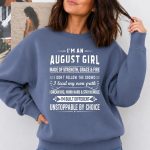 August Girl Unstoppable By Choice – Sweatshirt & Hoodie – Cozy & Soft