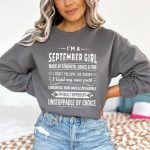 September Girl Unstoppable By Choice – Sweatshirt & Hoodie – Cozy & Soft