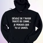 HOODIE / JE PENSAIS QUE TU SAVAIS 1 HOODIE JE PENSAIS QUE TU SAVAIS