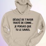 HOODIE JE PENSAIS QUE TU SAVAIS