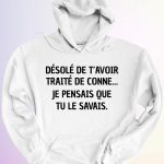 HOODIE JE PENSAIS QUE TU SAVAIS