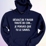 HOODIE JE PENSAIS QUE TU SAVAIS