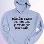 HOODIE JE PENSAIS QUE TU SAVAIS