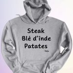 HOODIE STEAK BLE DINDE PATATES